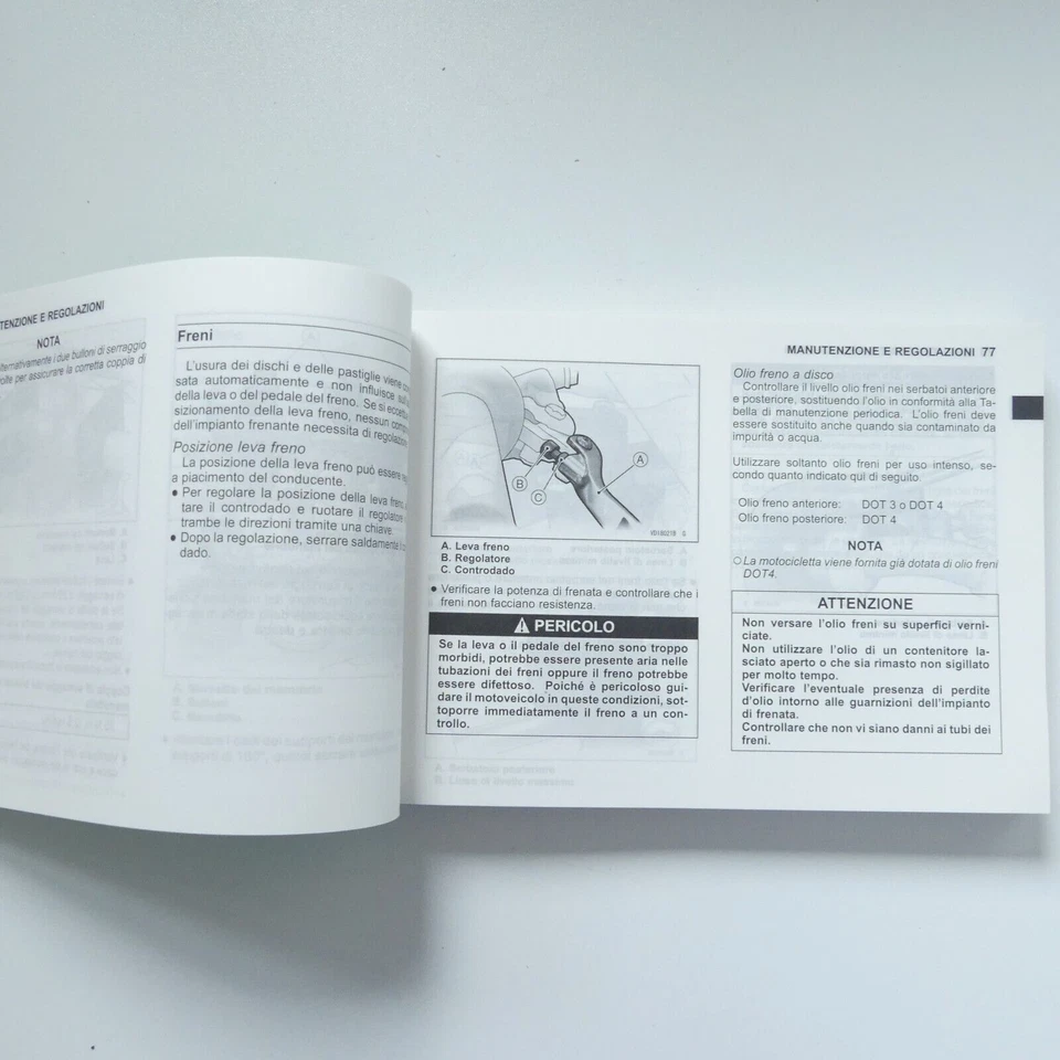 Kawasaki KX 250 F 2007 Bedienungsanleitung Manual Italien Spanien Niederlande - Bild 4 von 4