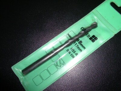 2 - HSS-R Metallbohrer 8 mm x 75 mm x 117 mm DIN 338 Wolseley Center PK 2
