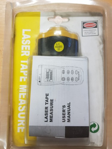 NEW LASER TAPE MEASURE Fast and Easy Measure Distance Volume Surface - Picture 4 of 4