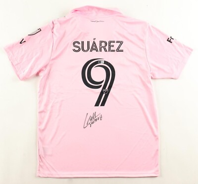 Luis Suarez Signed MLS Inter Miami Adidas Authentic Pink