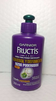 GARNIER FRUCTIS POWERFUL CURLS HAIR COMB CREAM NEW WITH COCONUT OIL 10.14 FL OZ