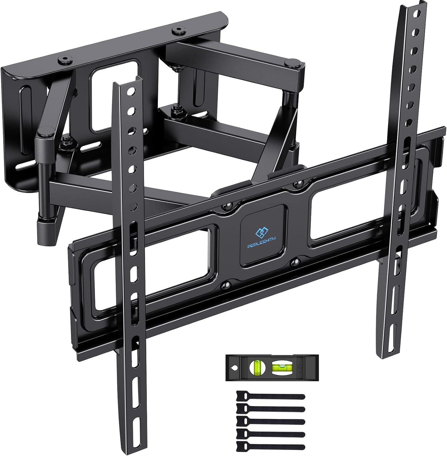 Support mural TV orientable et inclinable PERLESMITH compatible VESA pour écran plat