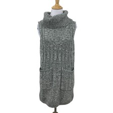 ASTR The Label Turtleneck Sweater XS Extra Small Acrylic Knit Sleeveless Tunic