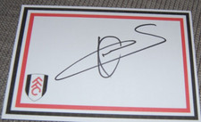 ALEX SMERTIN SIGNED FULHAM DESIGNED WHITE CARD