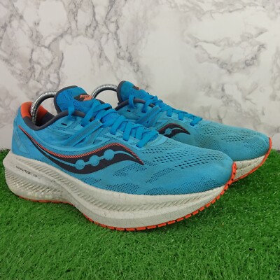 Saucony Laufschuhe Größe 8 Damen blau Schuhe Triumph 20 Jogging Gym Mudrun