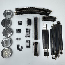 Atlas 18R Curved Straight Small Train Tracks Rerailers Lot of 58 Pieces