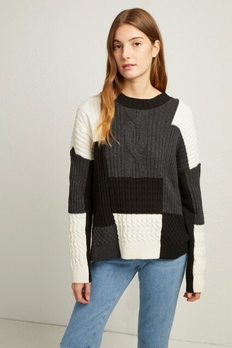 French Connection Cable Knit Jumper XS 
