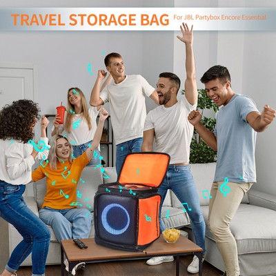 Travel Case For JBL PartyBox Encore Essential & Essential 2 - Portable Speaker Storage Bag