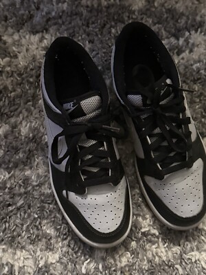 Size 6 - Nike Dunk Low Chenille Swoosh - Black Grey Fog