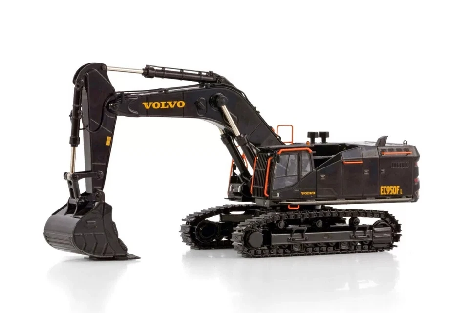Excavadora Volvo EC950F en negro, modelos de camiones WSI, vehículo de construcción, 1:50 Foto 4 de 4