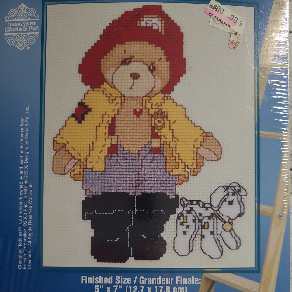 Peluches Janlynn Cherished FIREFIGHTER Pompier Ocupation Series 1 5 x 7 139-95 Foto 3 de 4