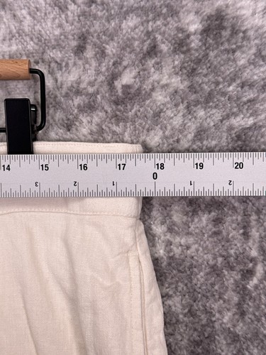 Abercrombie & Fitch Pants Large Womens Linen Wide Leg Trouser Pull On - Picture 3 of 7