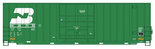 Coche de carga Hi-Cube InterMountain HO 4130001 Burlington Northern Gunderson 50' | Zustand: New