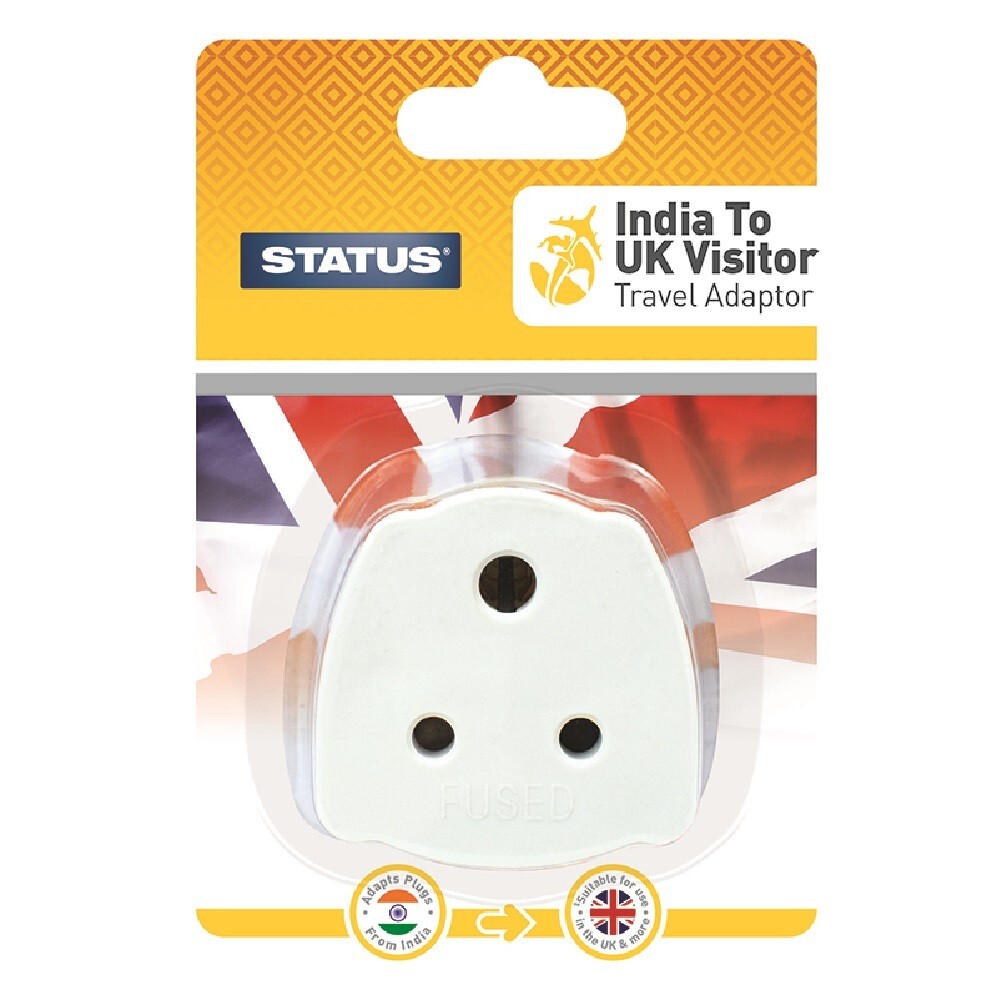 Status India Vistor to UK Travel Adapter