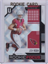 JOSH ROSEN ROOKIE CARD Arizona Cardinals 2018 Unparalleled Focus Insert RC!