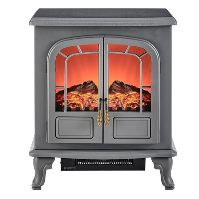Electric Fireplace Fire Wood Flame Heater Stove Living Room Log Burner Fan  Heat | eBay