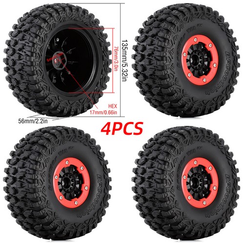 4x Short Course Truck Reifen & Räder 17mm Hex für RC 1/7 Desert Truggy Truck - Bild 14 von 15