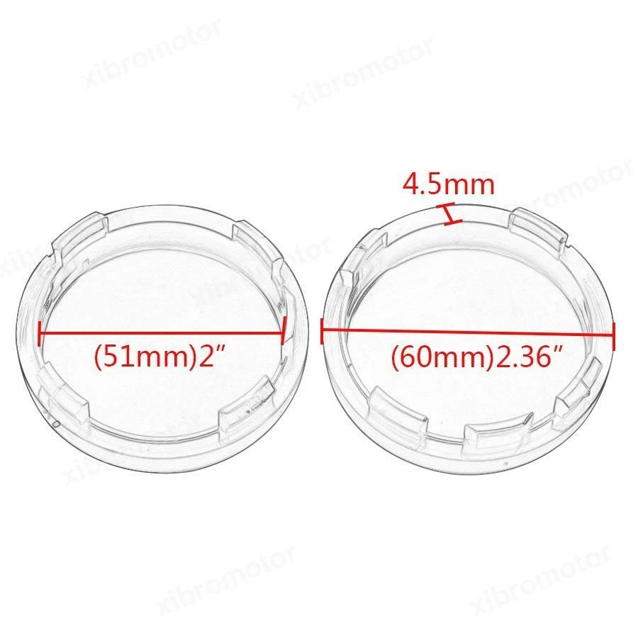 Cubierta de lente roja con luz de giro 4 piezas para Harley Sportster Softail Dyna Street Foto 3 de 4