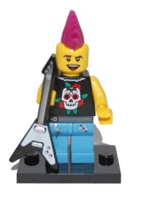 Lego Minifigure Punk Rocker Series 4 col04-4 Lego Punk Rocker Mini ...