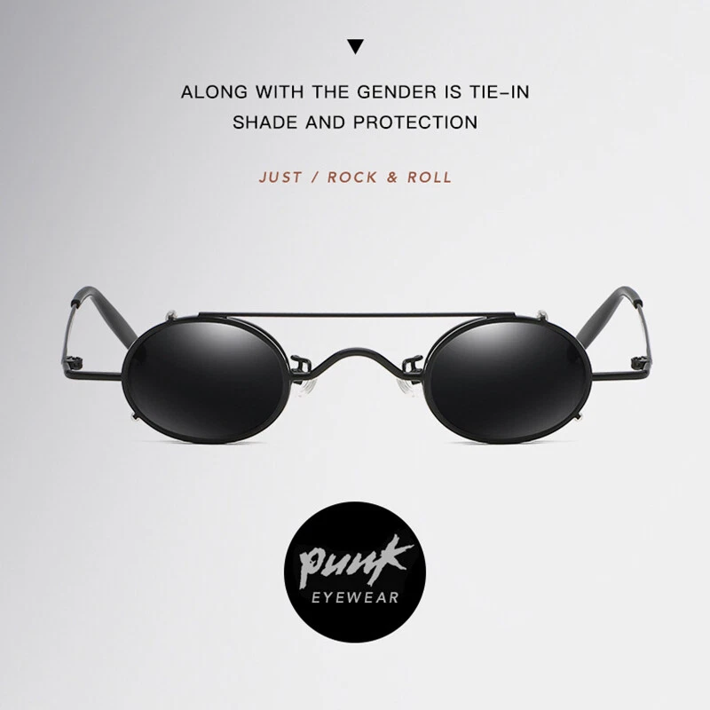 Gafas de sol retro pequeñas redondas para hombres mujeres vintage estilo John Lennon marco de metal Foto 4 de 4