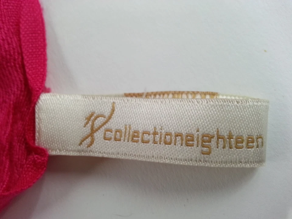 Hermosa Bufanda Rosa Fucsia Colección 18 Dieciocho 100% Viscosa Foto 3 de 4