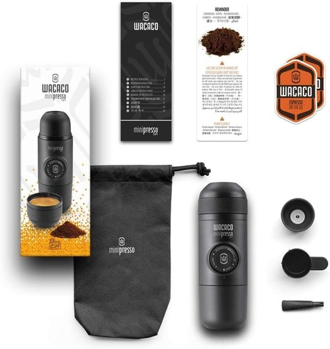 Portable Manual Espresso Maker - Compact Travel Gadget for Camping Enthusiasts - Picture 9 of 10