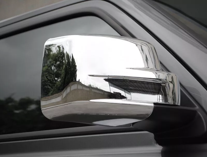 Cubiertas de espejo retrovisor completo cromadas superpuestas para Jeep Liberty 2008-2012/Patriot 2008-2017 Foto 3 de 3