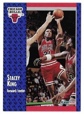 1991-92 Fleer Basketball Stacey King Card #258 Chicago Bulls