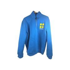 Blue Greggs 1/4 Zip Jumper Sweatshirt - Size Small