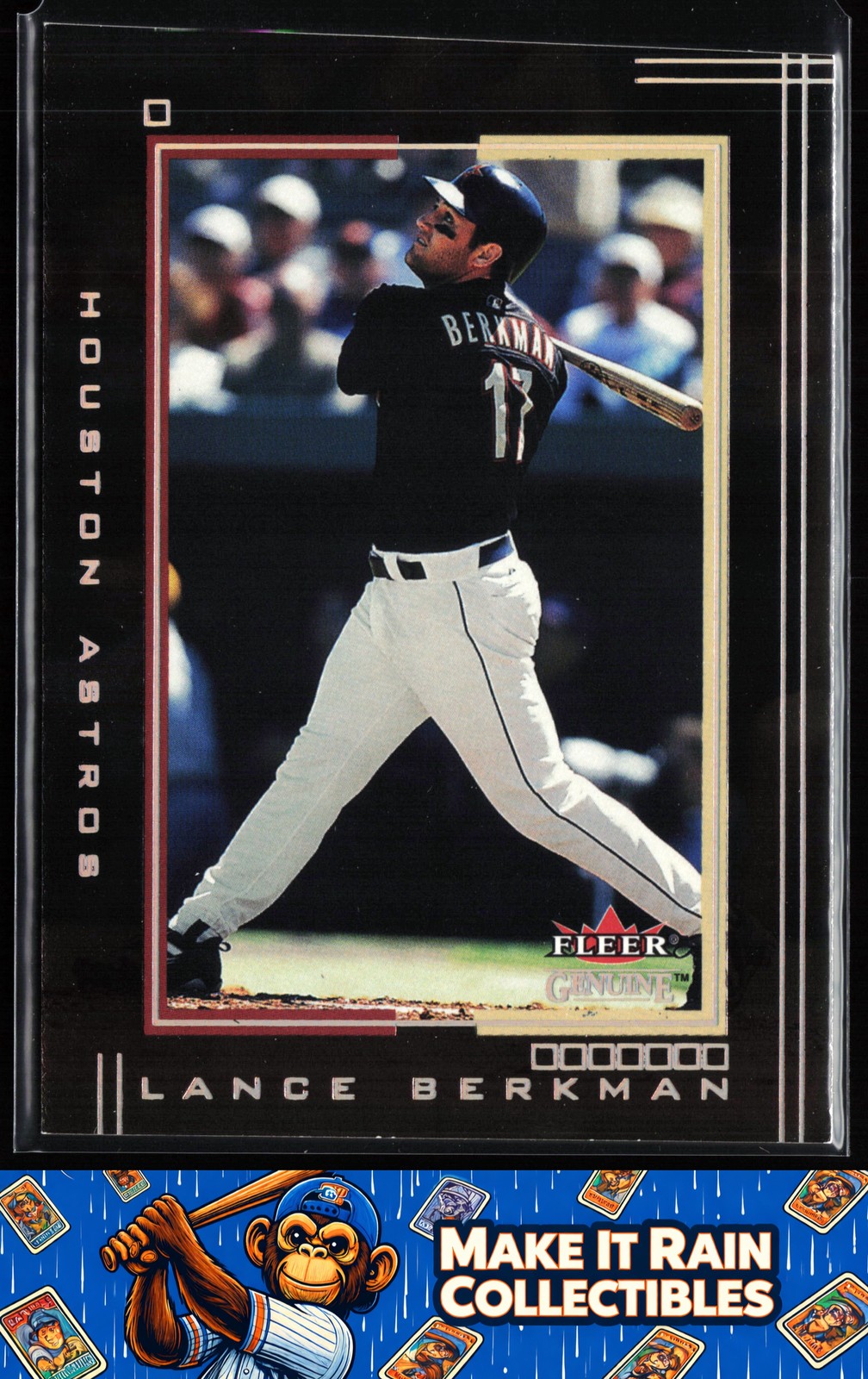 Lance Berkman 2002 Fleer Genuine #33 Houston Astros Baseball