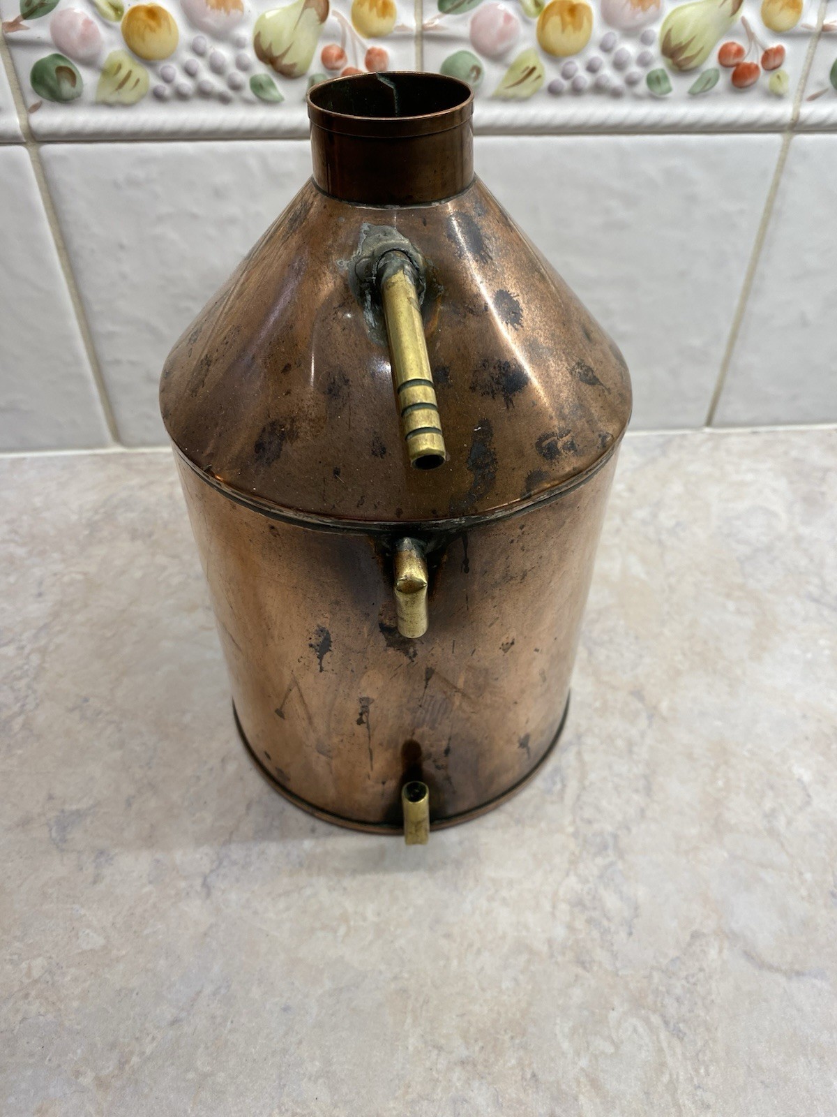 Vintage Copper and Brass Still/Boiler /Scientific Item