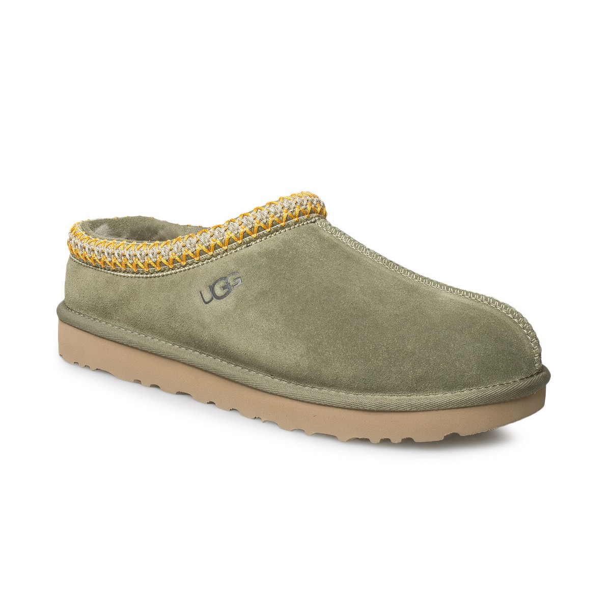 UGG TASMAN BURNT OLIVE SUEDE SHEEPSKIN CLASSIC WOMEN'S SLIPPERS