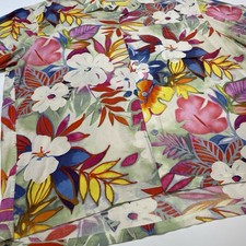 VTG Jams World Men  s Luau Floral S/S Hawaiian Button Shirt Multicolor   USA   XL