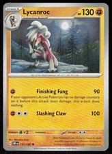 Lycanroc 117/197 Uncommon Obsidian Flames Pokemon Near Mint