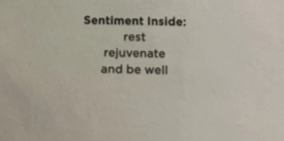 Papyrus~Get Well Card~Healthy Remedies ~Rest Rejuvenate And Be Well ~7X5 Inches - Image 2 of 2