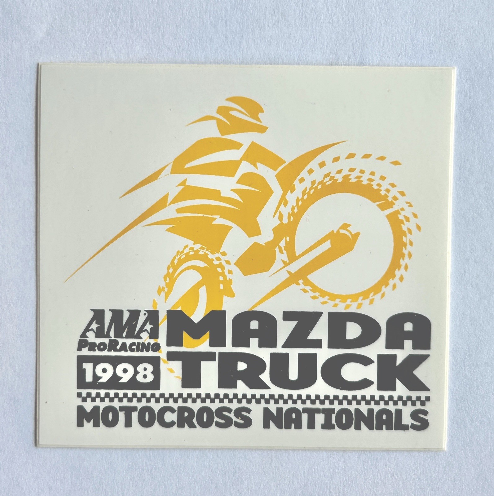 2- Original 1998 Vintage Motocross Nationals Stickers AMA Racing  Mazda Truck