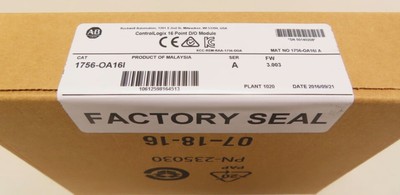 NEW Unopened AB1756-OA16I / A ControlLogix 16 Point D/O Module