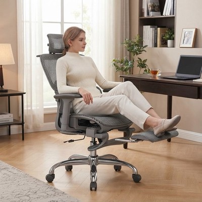 Luxus Ergonomischer Gaming Stuhl mit Verstellbaren Funktionen & Atmungsaktivem Mesh Design