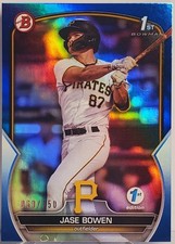 Jase Bowen- 2023🔥1st Edition🔥1st Bowman🔥Blue Foil/150🔥Pirates BCP-146