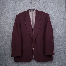 Givenchy Monsieur Mens 44 Blazer Red Two Button Sport Coat Jacket Notch Lapel