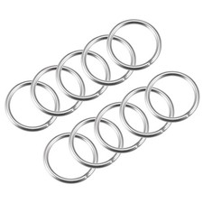304 Stainless Steel Welded O Ring 40mm 1.57" Outer Dia. 4mm Thickness 15pcs