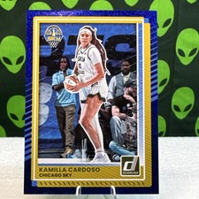2025 Panini Donruss WNBA Kamilla Cardoso Chicago Sky Blue Glitter #32. SP 17/49