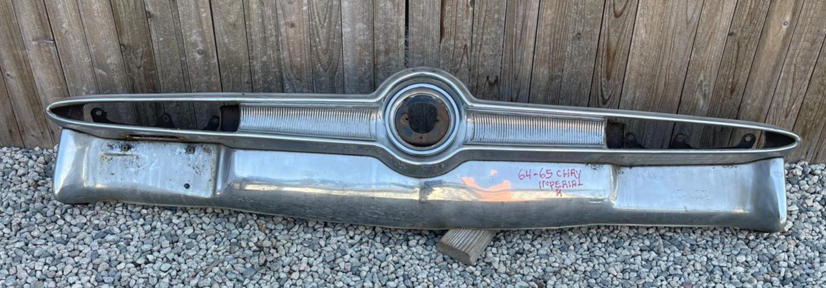 X CHRYSLER IMPERIAL NEW TRIPLE PLATED CHROME REAR IMPACT BUMPER