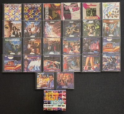 Lot of 36 Time-Life Music and Other Compilation CDs - Best of 60's, 70's, 80's