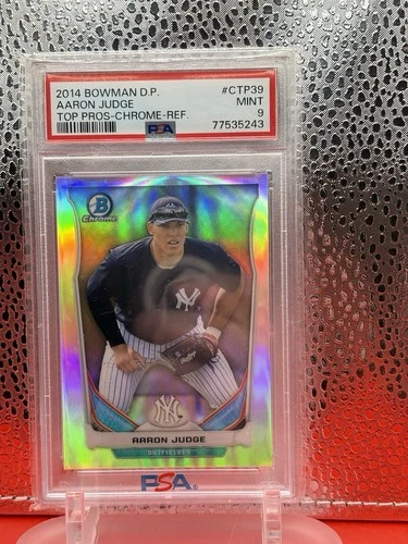 Bowman 2014 Draft Chrome Refractor Aaron Judge CTP-39 PSA 9 Yankees