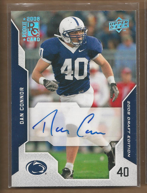 2008 Upper Deck Draft Edition Autographs #21 Dan Connor Auto FB