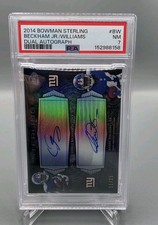 2014 Bowman Sterling Odell Beckham Jr / Williams DUAL AUTO /25 PSA 7 RC POP 1