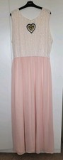  'Club L' Nude Peach & Cream Lace Dress Size 26-28 Wedding Holiday rrp £120