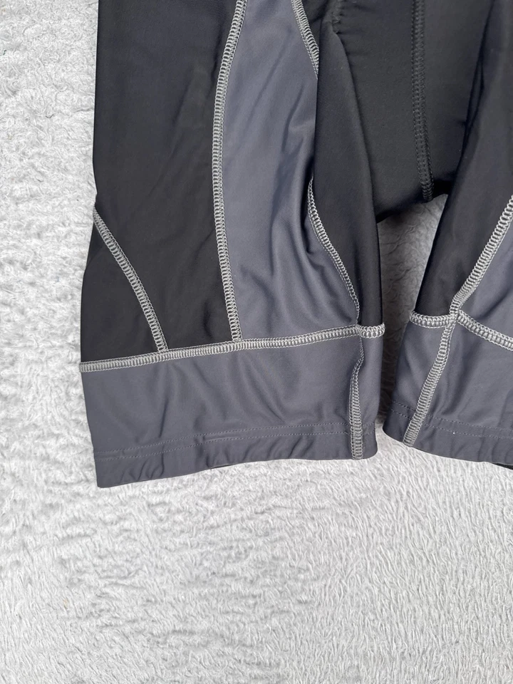 Shorts de ciclismo Zimco adulto extra grande preto cinza nylon elastano mistura acolchoado - Imagem 3 de 4