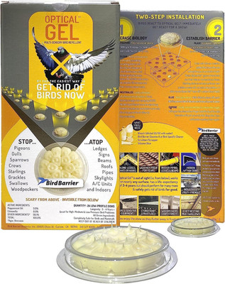 Optical Gel 24 Pack | Natural Multisensory Bird Deterrent | Easy Installation |